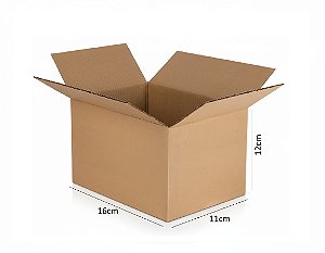 CAIXA DE PAPELÃO 16X11X12cm PARA PEQUENOS ENVIOS