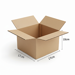 CAIXA DE PAPELÃO 17x17x10cm PARA PEQUENOS ENVIOS