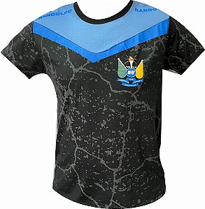 CAMISETA ESCOLA RANDOLFO - PRETO C/ AZUL