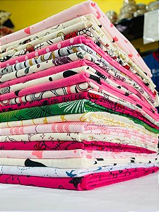 RETALHOS GRANDES DE MALHAS ESTAMPADAS - ESTAMPAS DE MENINA