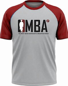 CAMISETA ESCOLA - EE Profª Maria Bernadete - CINZA C/ VINHO