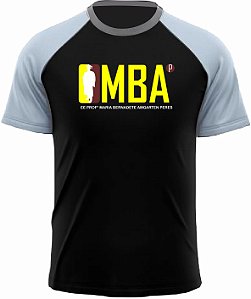 CAMISETA ESCOLA - EE Profª Maria Bernadete Amgarten Peres - PRETA C/ CINZA