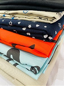 Kit de Tecidos Planos - 5 metros - Imagem Ilustrativa.
