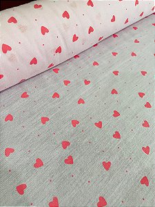 MALHA PV - MINI CORAÇÃO ROSA BB