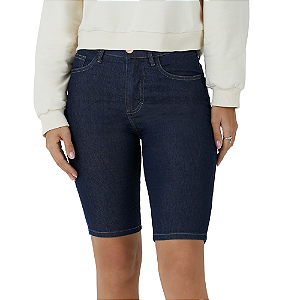 Bermuda feminina jeans ciclista cintura média Malwee