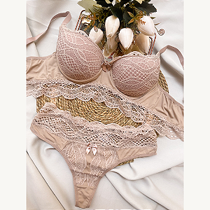 Conjunto bojo renda Marcia