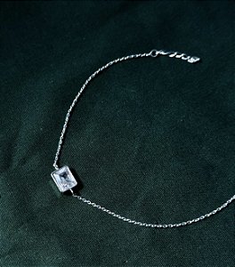 Pulseira com Zirconia Quadrada