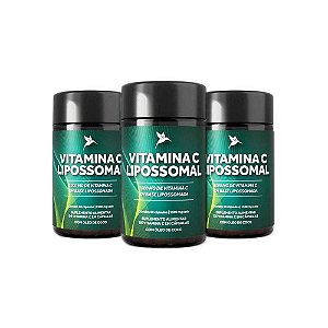 3X Vitamina C Lipossomal - 60 caps. - Puravida