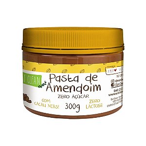 Pasta de Amendoim Crocante - 300g - Cacau Nibs - Eat Clean (VAL.: 23/04/22)