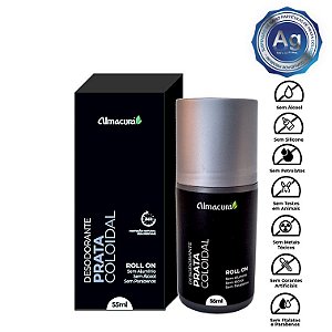 Desodorante Prata Coloidal (Rollon s/ Perfume) 55ml Almacura