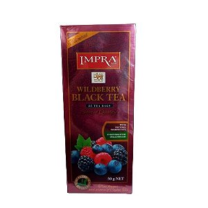 Chá Preto - 50g (25 sachês) - Wildberry - Impra Tea