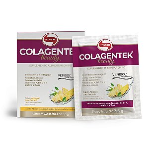 Colágeno Colagentek Beauty 30 sachês 3,5g Abacaxi c/ Hortelã Vitafor