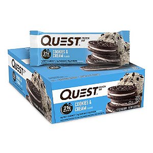 Quest Bar - 12 un. 60g - Cookies e Cream- Quest Nutrition