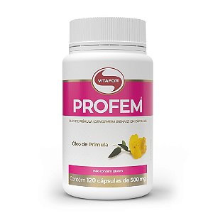 Oleo de Primula Profem 500mg 120 caps Vitafor