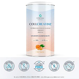 CollCreatine Colageno + Creatina 500g Sabor Tangerina Central Nutrition