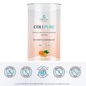 Collpure Colageno 500g Sabor Tangerina Central Nutrition