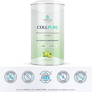 Collpure Colageno 500g Sabor Limão Central Nutrition