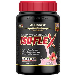IsoFlex Whey Protein Isolado 900g Morango Allmax Nutrition
