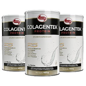 Kit 3x Colagentek Protein Bodybalance Sem Sabor 460g Vitafor