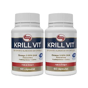Kit 2x Krill Vit 60 caps. Vitafor