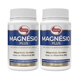 Kit 2x Magnesio Plus 350mg 90 caps Vitafor