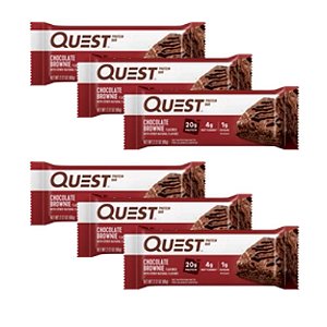 Kit 6 Un - Quest Bar - 60g - Chocolate Brownie - Quest Nutrition