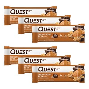 Kit 6 Un - Quest Bar - 60g - Chocolate Peanut Butter - Quest Nutrition
