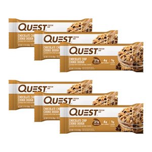 Kit 6 Un - Quest Bar - 60g - Cookies c/ Gotas - Quest Nutrition