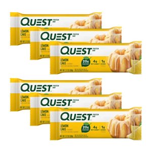 Kit 6 Un - Quest Bar - 60g - Lemon Cake - Quest Nutrition