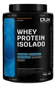 Whey Protein Isolado 900g Sabor Cookies DUX