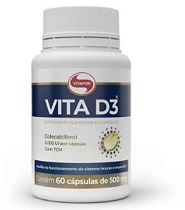 Vitamina D3 2000UI 60 caps. Vitafor