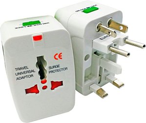 Adaptador de Tomada Universal Internacional Uk Eua Europa Asia
