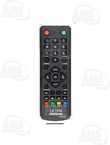 Controle Remoto Receptor Tv Digital Intelbras Cd700 LE-7976