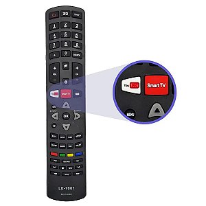 Controle Philco Youtube Smart Tv Rc3100r01 Sky-8022 / LE-7007