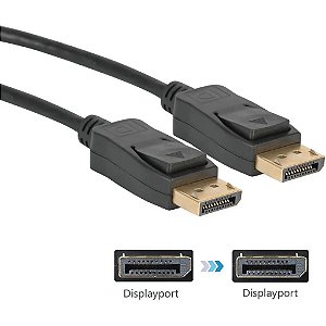 Cabo Displayport Para Displayport 1.80 Metros