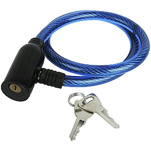 Trava Tranca Cadeado Bicicleta Motos 60cm c/ 2 chaves