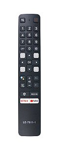 Controle Remoto TV TCL Smart 4k Globoplay Netflix LE-7811-1