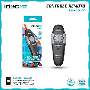 Passador de Slides DataShow Caneta Power Point Apresentador Multimidia LE-7677