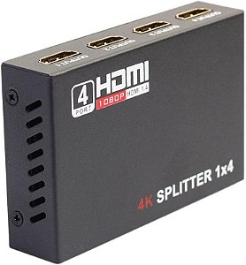 Splitter Distribuidor HDMI 1x4 Divisor Full Hd 1.4 3D 1080p It Blue