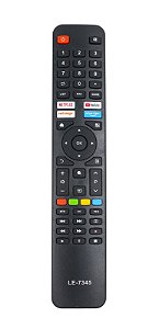 Controle Remoto Para Smart Tv Vizzion Linux Le43df20 Le50uhd LE-7345