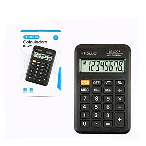 Mini Calculadora 8 Dígitos It-Blue LE-6007