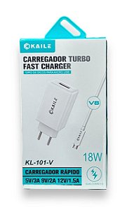 Carregador Rápido Tipo C para Iphone Kaile 18W