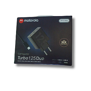 Carregador Motorola Turbo 125 Duo