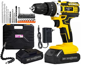 PARAFUSADEIRA 2 BATERIAS 21V BOM-9969