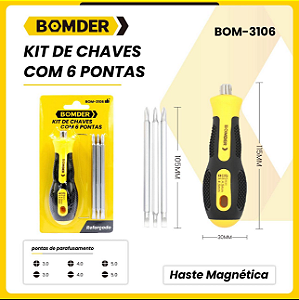 KIT CHAVES COM 6 PONTAS BOM-3106