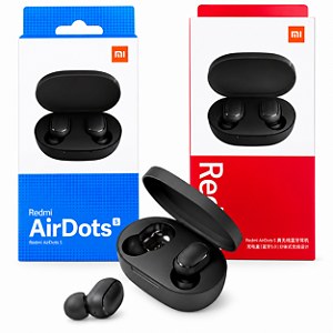 Fone Sem Fio Wireless Redmi Airdots Xiaomi TWS Bluetooth Preto