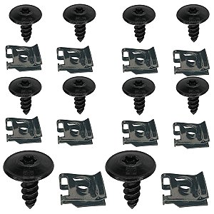 Kit 20 Pcs Presilha Parachoque Parabarro Fiat Tempra 1992/1999