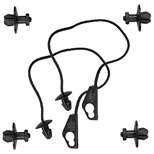 Kit 02 Corda Tirante Tampao Porta Malas Fiat Novo Uno 2011/2019
