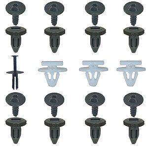 Kit 20 Pçs Moldura Paralama Traseiro Chevrolet GM Montana 2004/2011