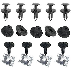 18 Pcs Presilha Parabarro Traseiro Jeep Renegade 2016/2023